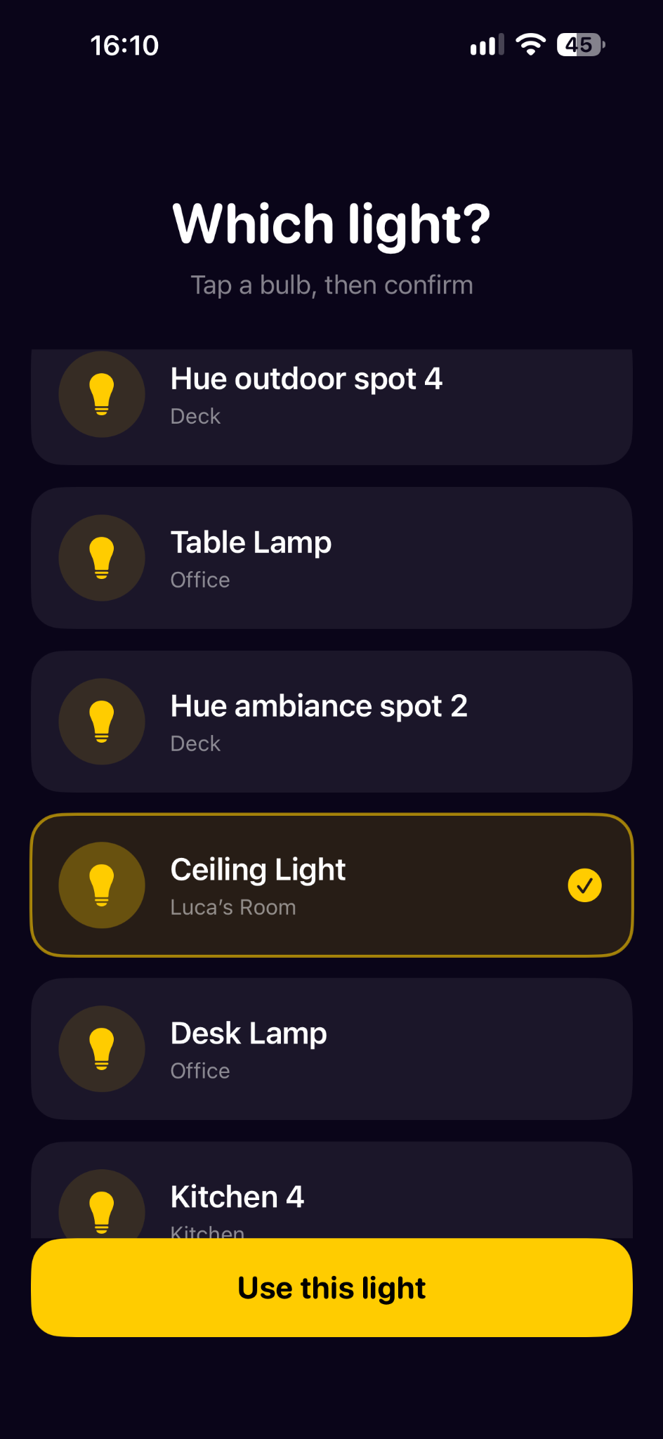 Choose the light first