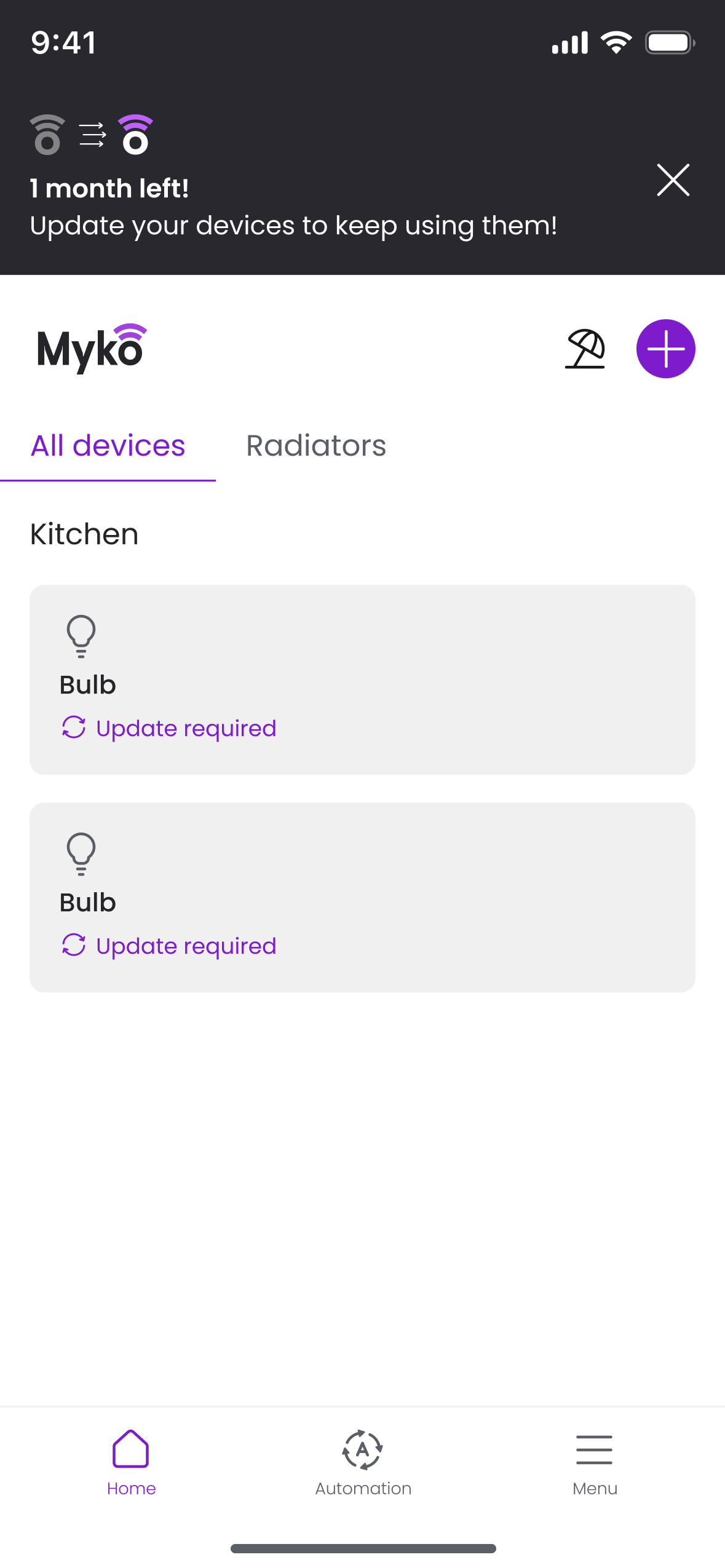 Devices still needed updating