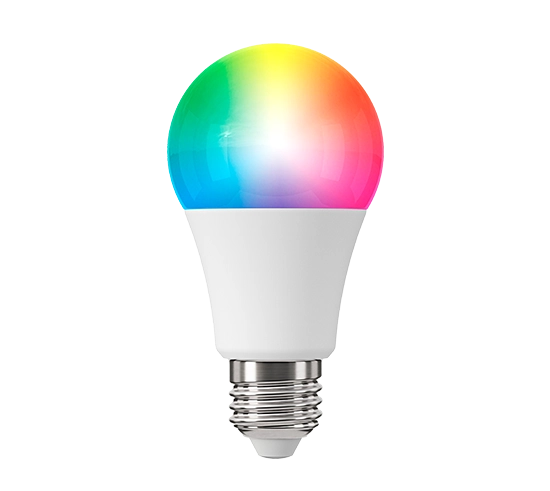 Connected colour light bulb